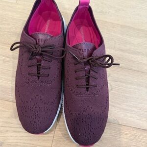 Cole Haan Burgundy ZeroGrand Stitchlite Sneakers EUC